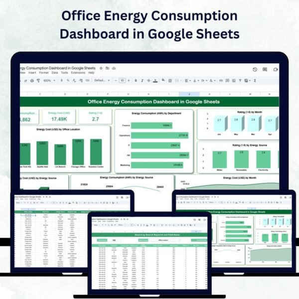 Office Energy Consumption Dashboard in Google Sheets