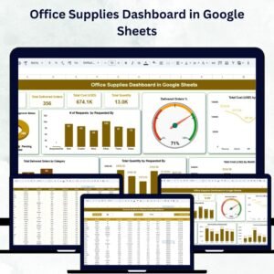 Office Supplies Dashboard in Google Sheets