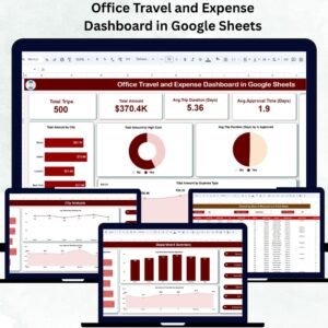 Office Travel and Expense Dashboard in Google Sheets