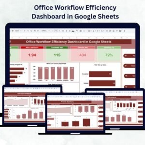 Office Workflow Efficiency Dashboard in Google Sheets