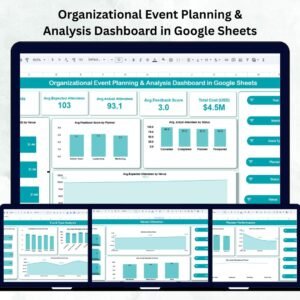 Organizational Event Planning & Analysis Dashboard in Google Sheets