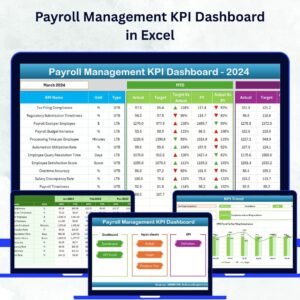 Payroll Management KPI Dashboard in Excel