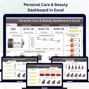 Personal Care & Beauty Dashboard in Excel