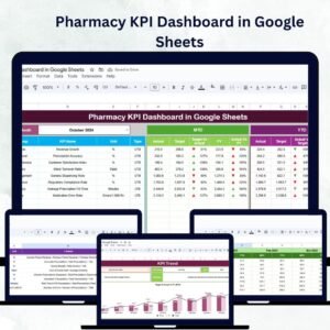 Pharmacy KPI Dashboard in Google Sheets
