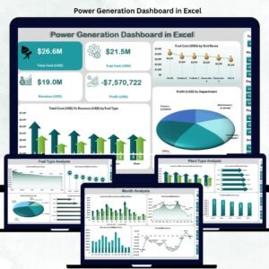 Power Generation Dashboard in Excel