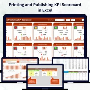 Printing and Publishing KPI Scorecard in Excel