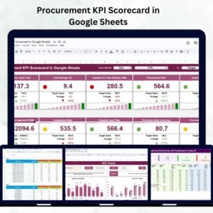 Procurement KPI Scorecard in Google Sheets
