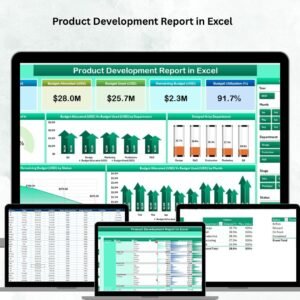 Product Development Report in Excel