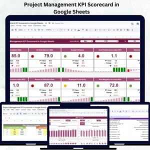 Project Management KPI Scorecard in Google Sheets
