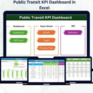 Public Transit KPI Dashboard in Excel