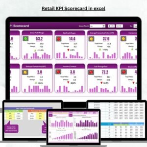 Retail KPI Scorecard in excel