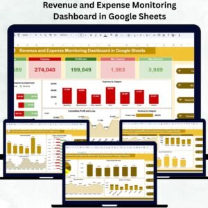 Revenue and Expense Monitoring Dashboard in Google Sheets