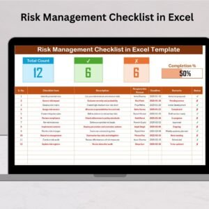 Risk Management Checklist in Excel