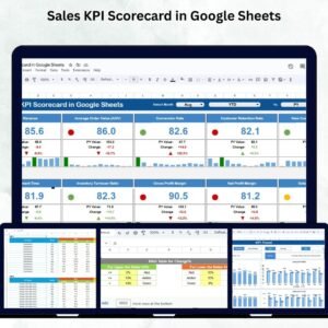 Sales KPI Scorecard in Google Sheets
