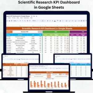 Scientific Research KPI Dashboard in Google Sheets