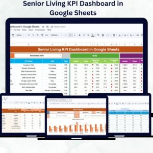 Senior Living KPI Dashboard in Google Sheets