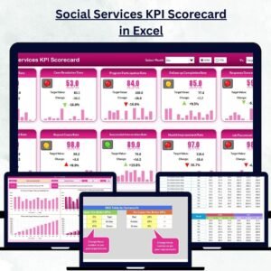 Social Services KPI Scorecard in Excel