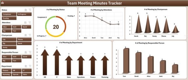 Team Meeting Minutes Tracker in Excel - Image 4