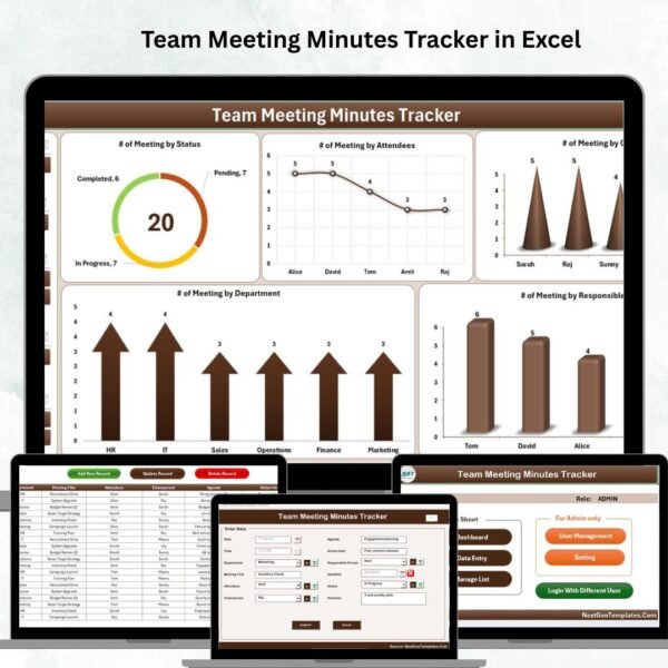 Team Meeting Minutes Tracker in Excel