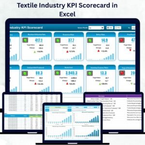 Textile Industry KPI Scorecard in Excel