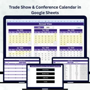 Trade Show & Conference Calendar in Google Sheets
