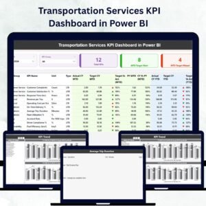 Transportation Services KPI Dashboard in Power BI