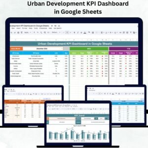 Urban Development KPI Dashboard in Google Sheets