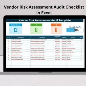 Vendor Risk Assessment Audit Checklist in Excel