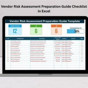 Vendor Risk Assessment Preparation Guide Checklist in Excel