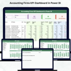 Accounting Firms KPI Dashboard in Power BI