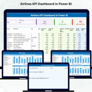 Airlines KPI Dashboard in Power BI