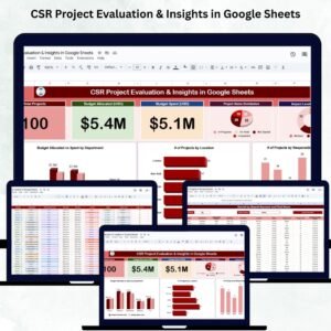 CSR Project Evaluation & Insights in Google Sheets