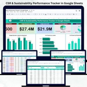 CSR & Sustainability Performance Tracker in Google Sheets