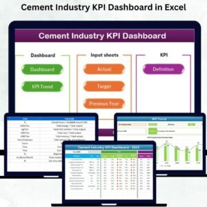 Cement Industry KPI Dashboard in Excel