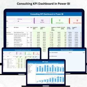 Consulting KPI Dashboard in Power BI