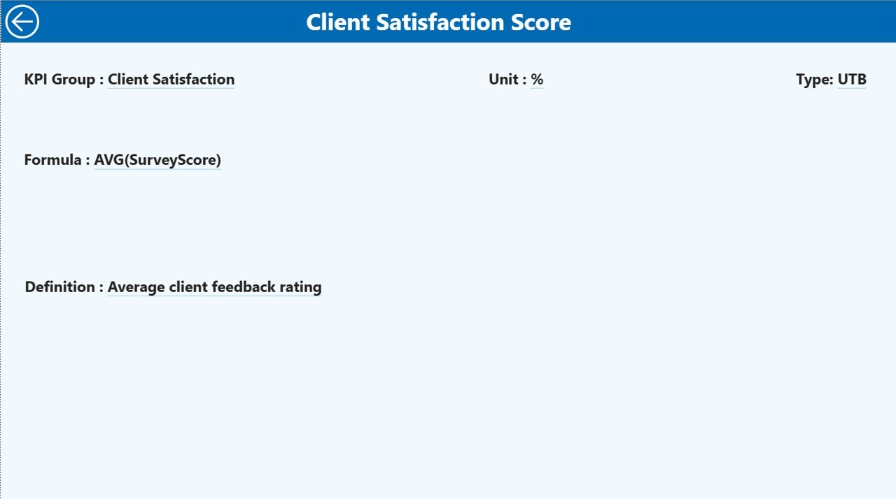 Consulting KPI Dashboard in Power BI - Image 5