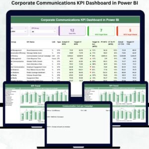 Corporate Communications KPI Dashboard in Power BI