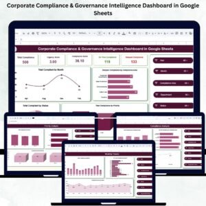 Corporate Compliance & Governance Intelligence Dashboard in Google Sheets