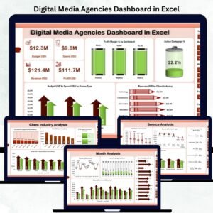 Digital Media Agencies Dashboard in Excel