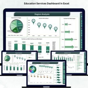 Education Services Dashboard in Excel