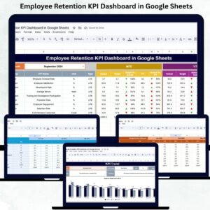 Employee Retention KPI Dashboard in Google Sheets