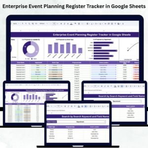 Enterprise Event Planning Register Tracker in Google Sheets