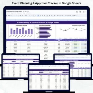 Event Planning & Approval Tracker in Google Sheets