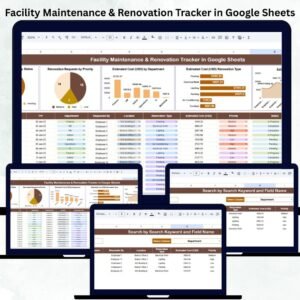 Facility Maintenance & Renovation Tracker in Google Sheets