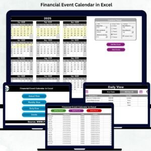 Financial Event Calendar in Excel