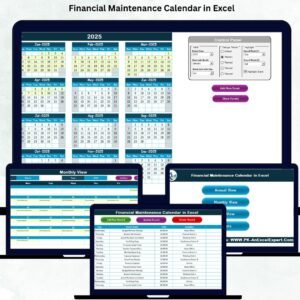 Financial Maintenance Calendar in Excel