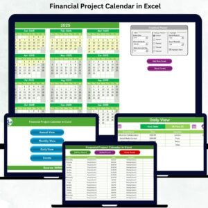 Financial Project Calendar in Excel