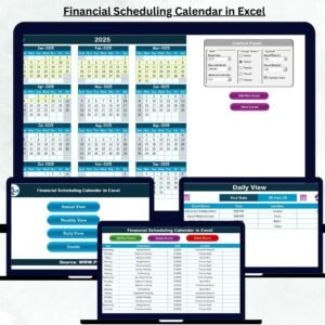Financial Scheduling Calendar in Excel