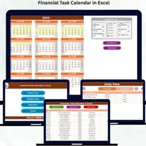 Financial Task Calendar in Excel