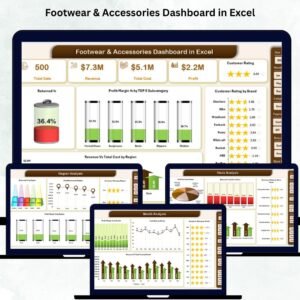 Footwear & Accessories Dashboard in Excel
